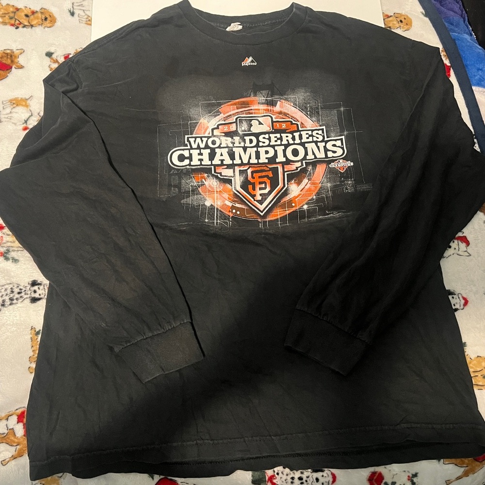 Majestic San Francisco Giants World Series 2012 T Shirt Size XL